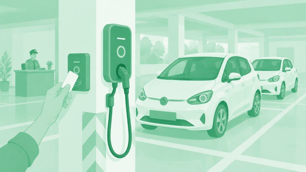 Illustration: Access control for shared society chargers: from padlocks to apps
