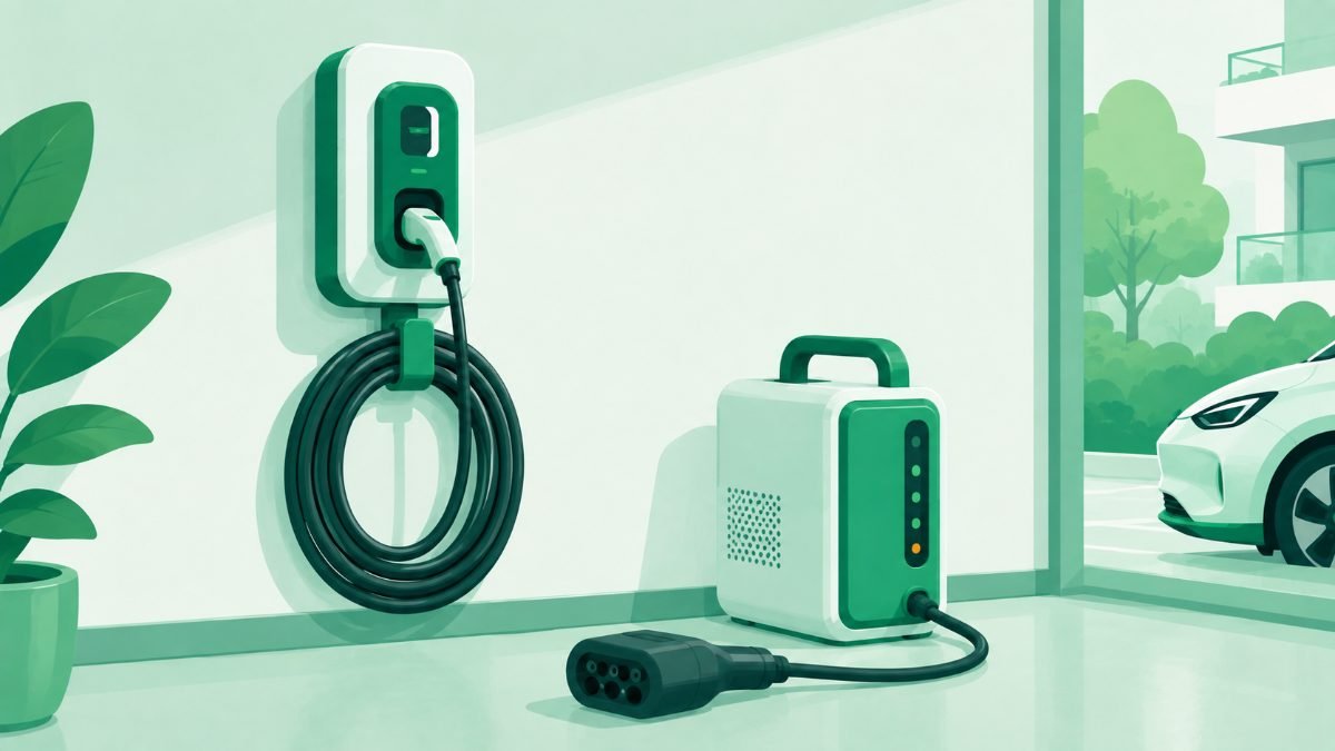 Illustration: Portable charger vs wall-box: which suits your apartment?